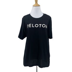 Peloton Century Club 100 Ride Shirt Womens M Medium Black Short Sleeve Tee